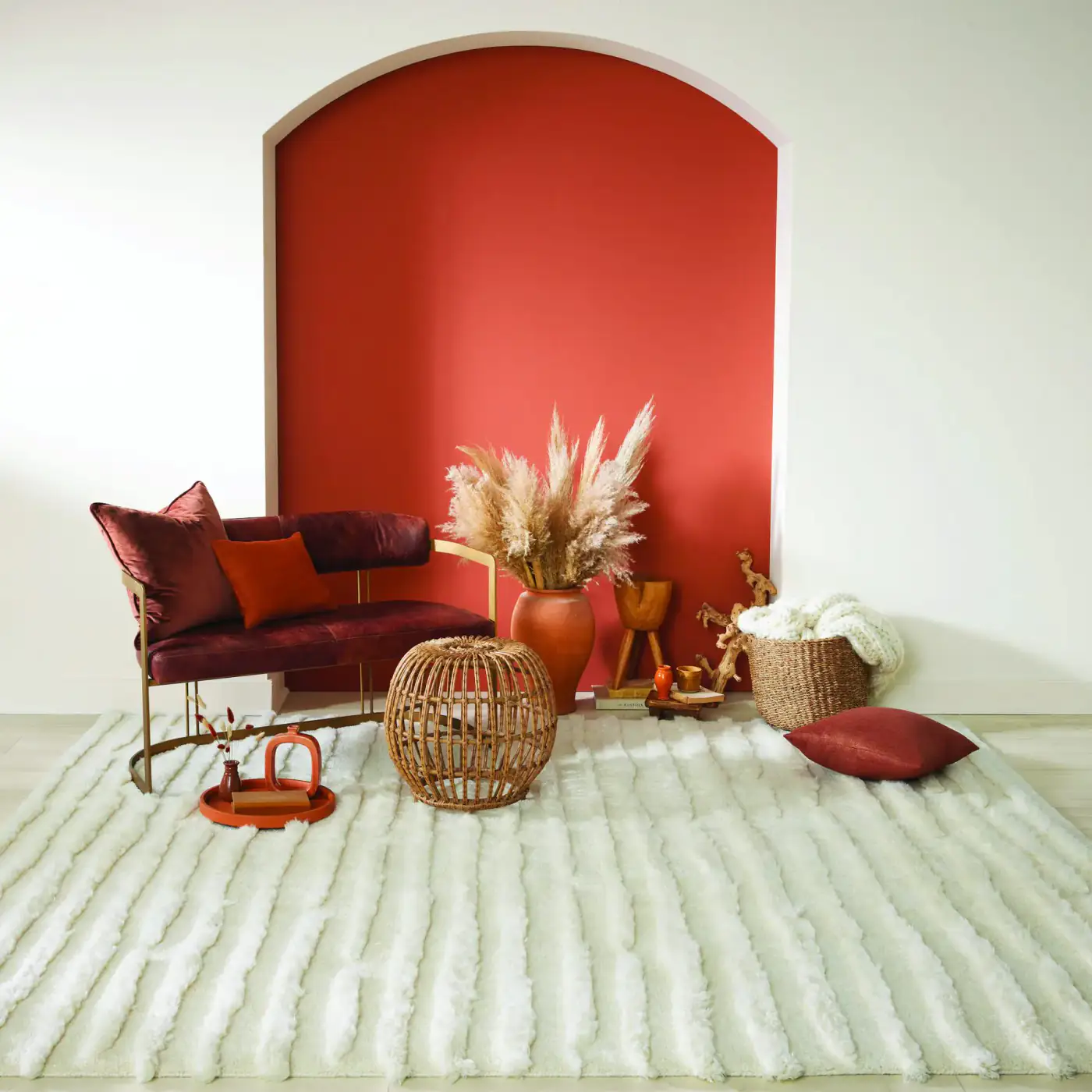 Darya 1 Rug DYA01-01 Ivory: Ковер в интерьере