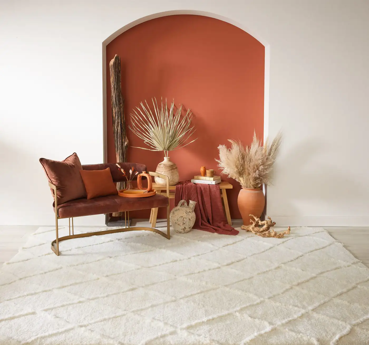 Darya 2 Rug DYA02-01 Ivory: Ковер в интерьере